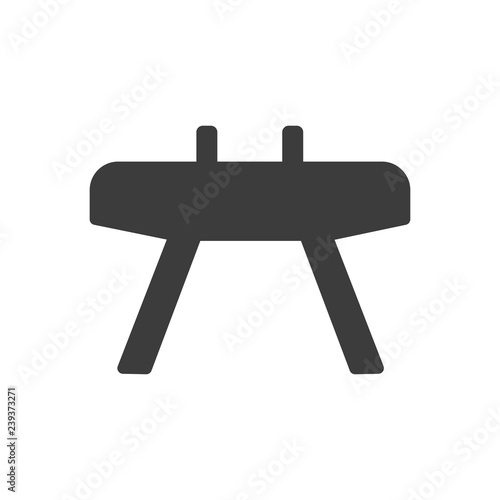  Pommel horse icon vector. 