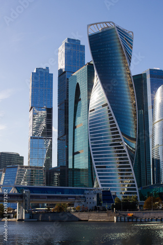 Photography skyscrapers in moscow