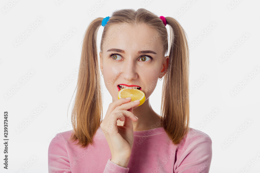 girl with lemon girl with lemon