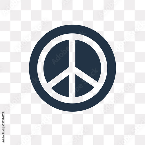 Pacifism vector icon isolated on transparent background, Pacifism  transparency concept can be used web and mobile