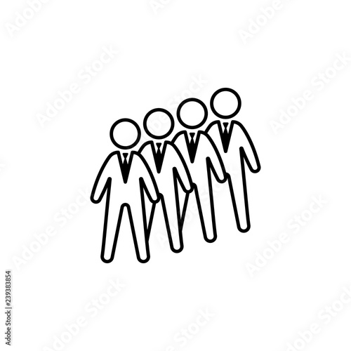 Candidates  group  workers icon on white background. Can be used for web  logo  mobile app  UI  UX