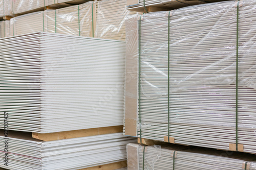 Canvas-taulu Gypsum plasterboard in the pack