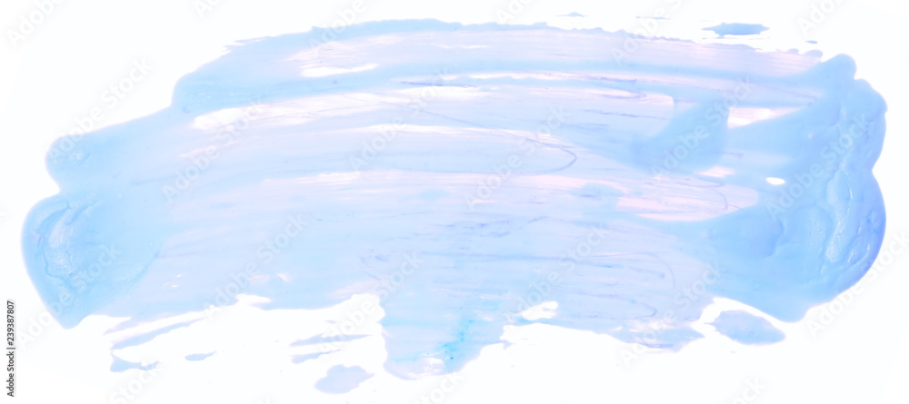 Fototapeta premium Watercolor stain blue