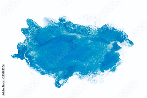 Watercolor stain blue