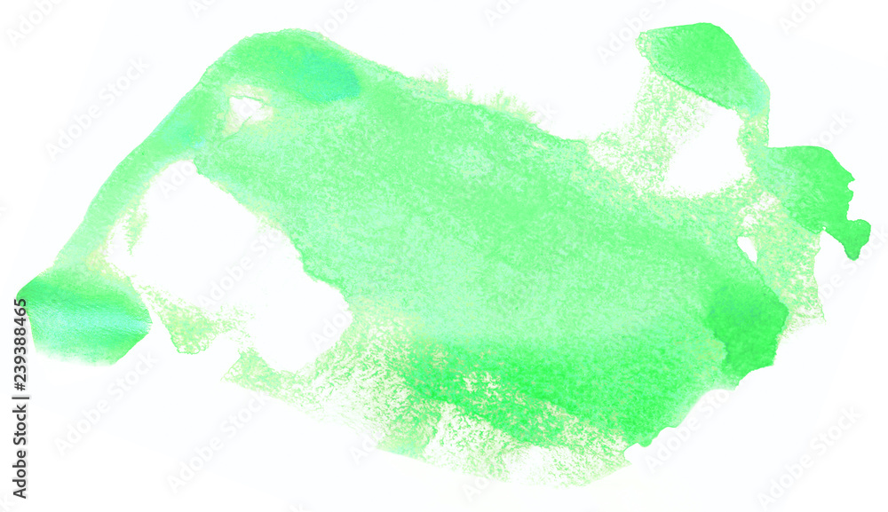 Obraz Watercolor stain green