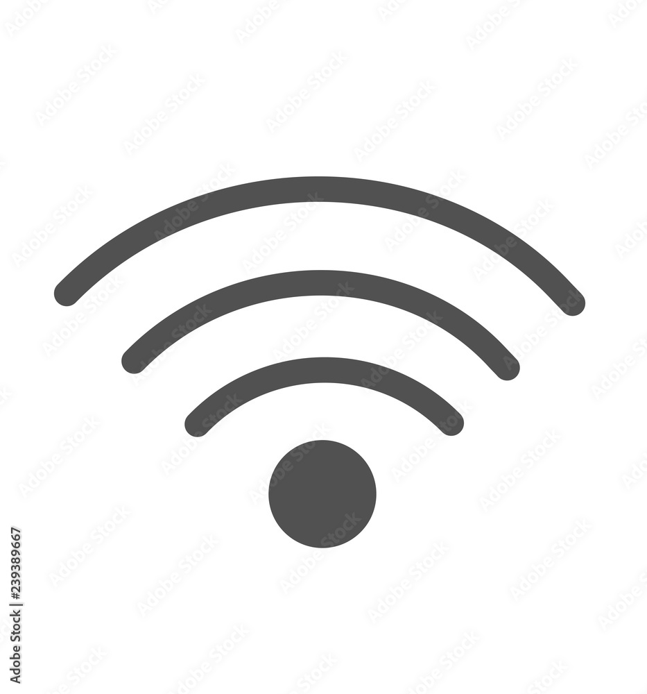 Wireless wifi icon vector illustration isolated on white Wireless wifi icon vector illustration isolated on white