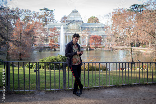 Paseando por el Parque del Buen Retiro de Madrid photo