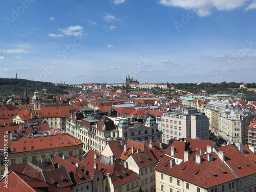 Blick über die Dächer von Prag, Tschechien