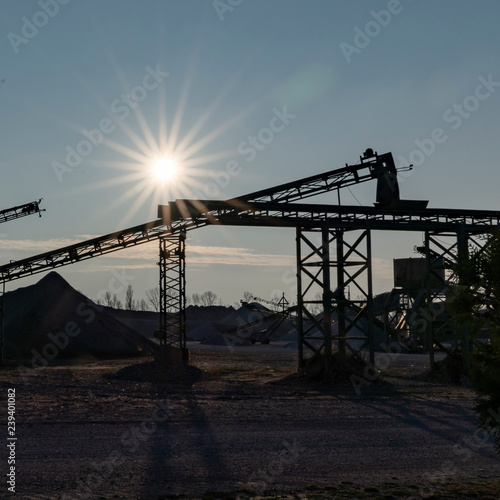 Förderanlage mit Sonnenstern