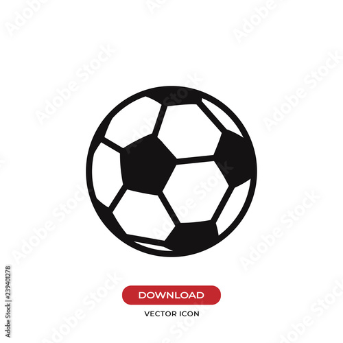 Soccer ball icon vector