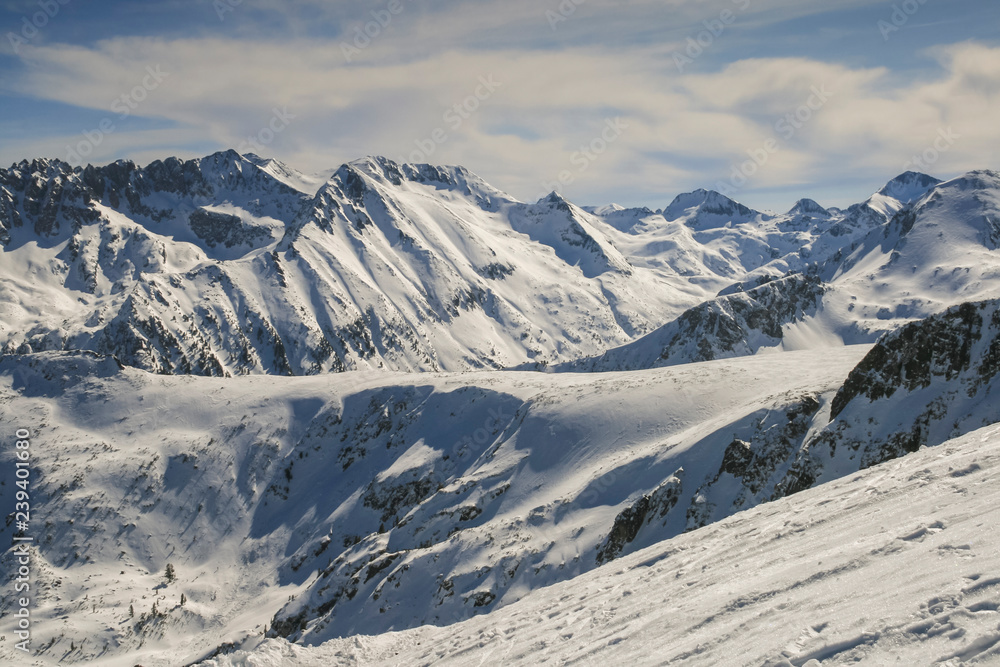Winter landscape of Pirin Mountain from Todorka peak, Bulgaria Winter landscape of Pirin Mountain from Todorka peak, Bulgaria