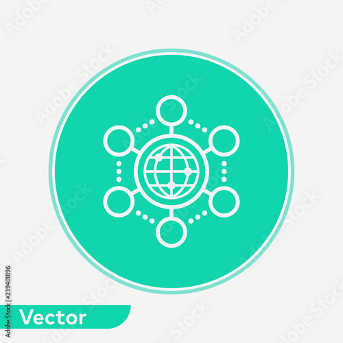 Network vector icon sign symbol