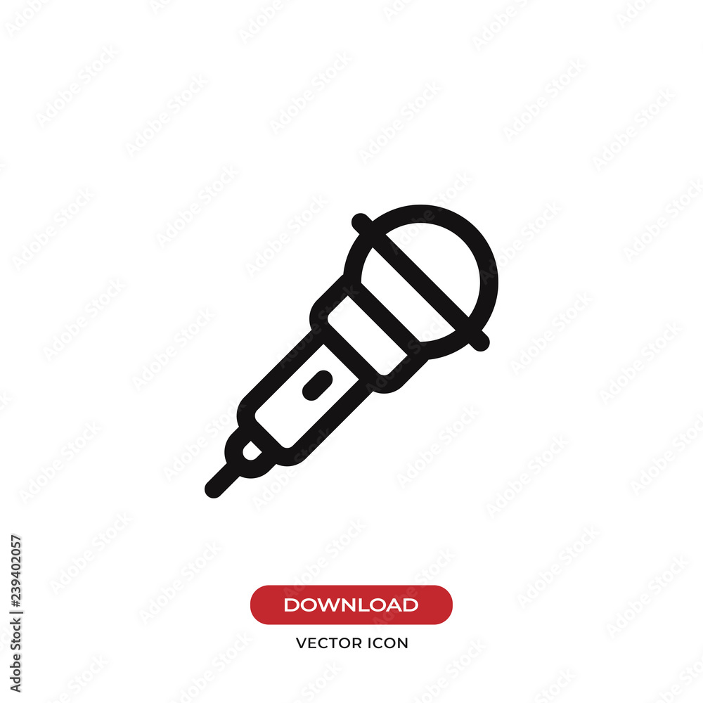 Microphone icon vector Microphone icon vector