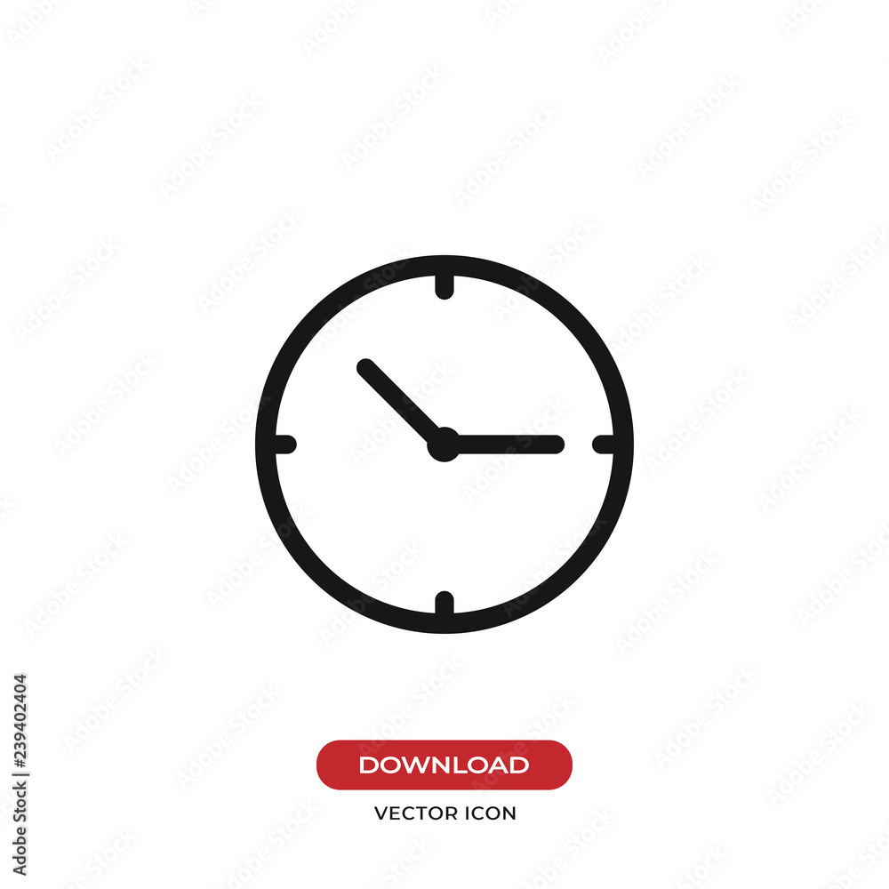 Clock icon vector Clock icon vector