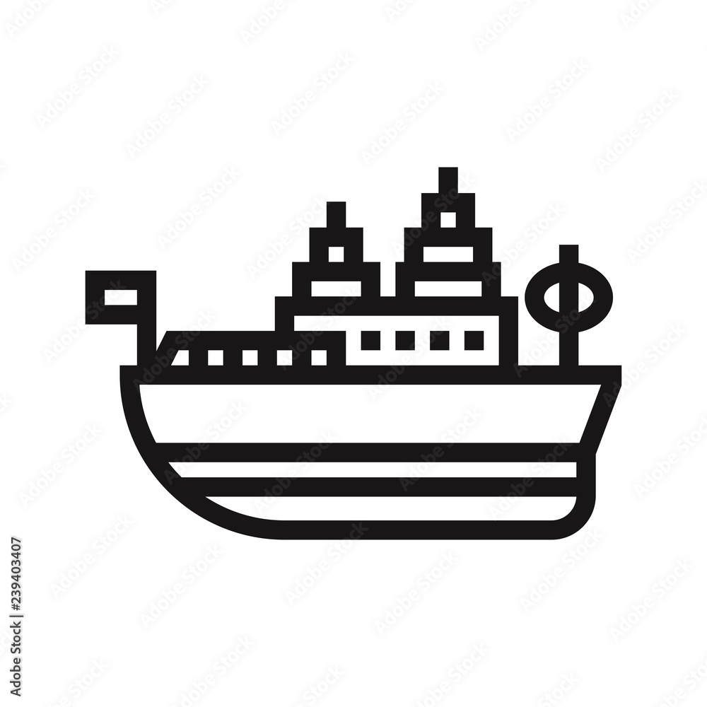 Ship icon vector