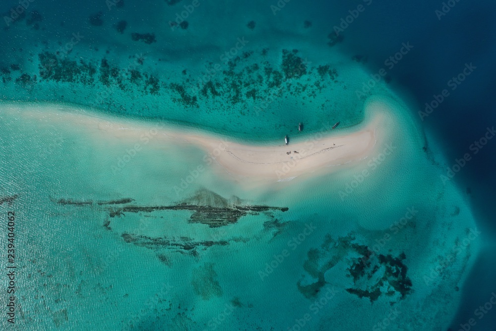 Naklejka premium Amazing bird eyes view in Zanzibar