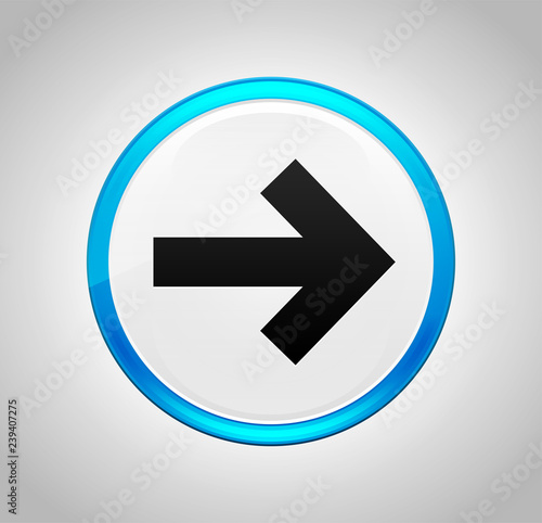 Next arrow icon round blue push button Free Download Next arrow icon round blue push button - GFXLoad
