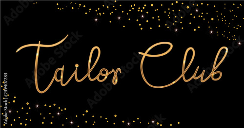 Logo Fashion studio. Custom handmade calligraphy, Vector brush lettering for fashion salon.