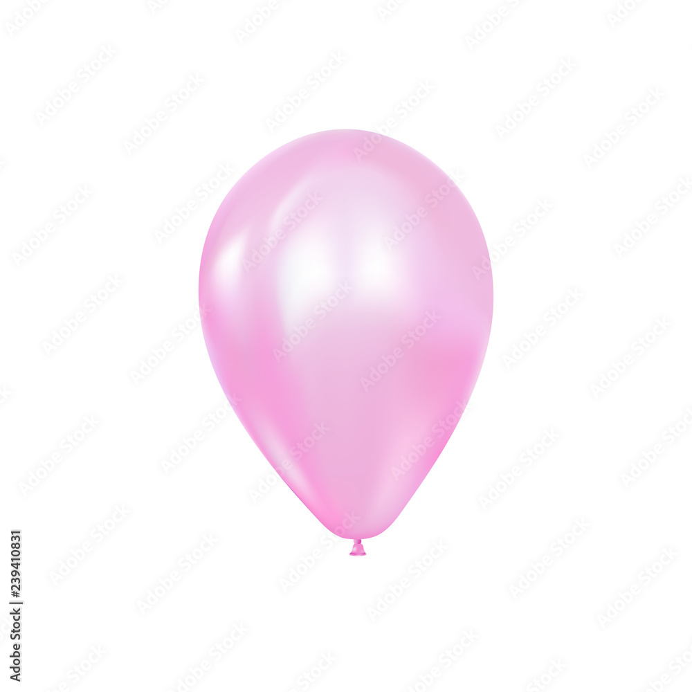 3d realistic flying balloon. 3d realistic flying balloon.