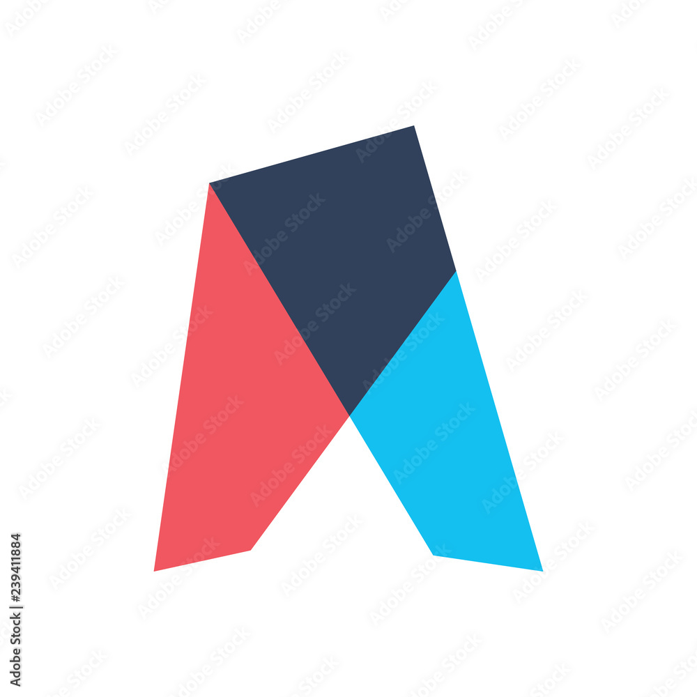 Letter A Abstract logo
