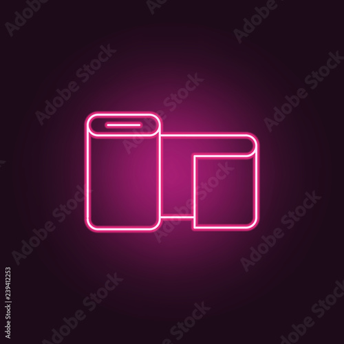 material icon. Elements of Manufacturing in neon style icons. Simple icon for websites, web design, mobile app, info graphics
