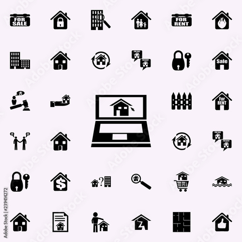 online sale of houses icon. Real estate icons universal set for web and mobile