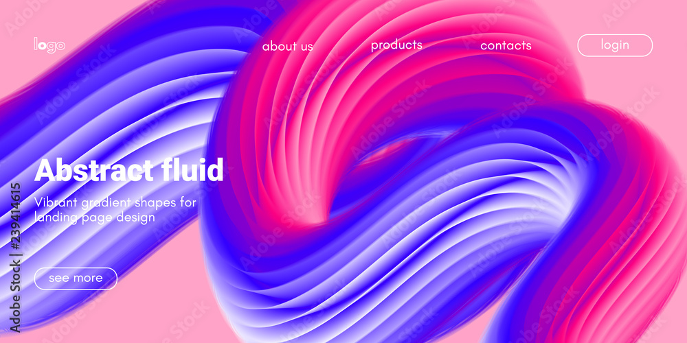 Abstract 3d Background with Fluid Shape. Abstract 3d Background with Fluid Shape.
