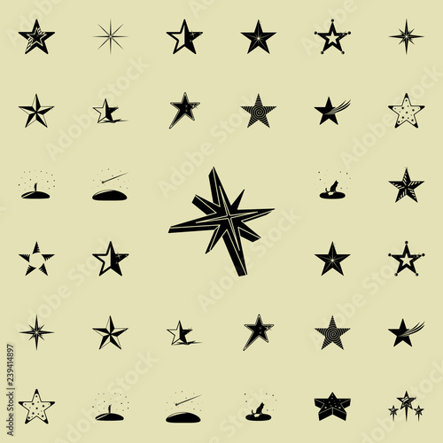 3d star icon. Stars icons universal set for web and mobile