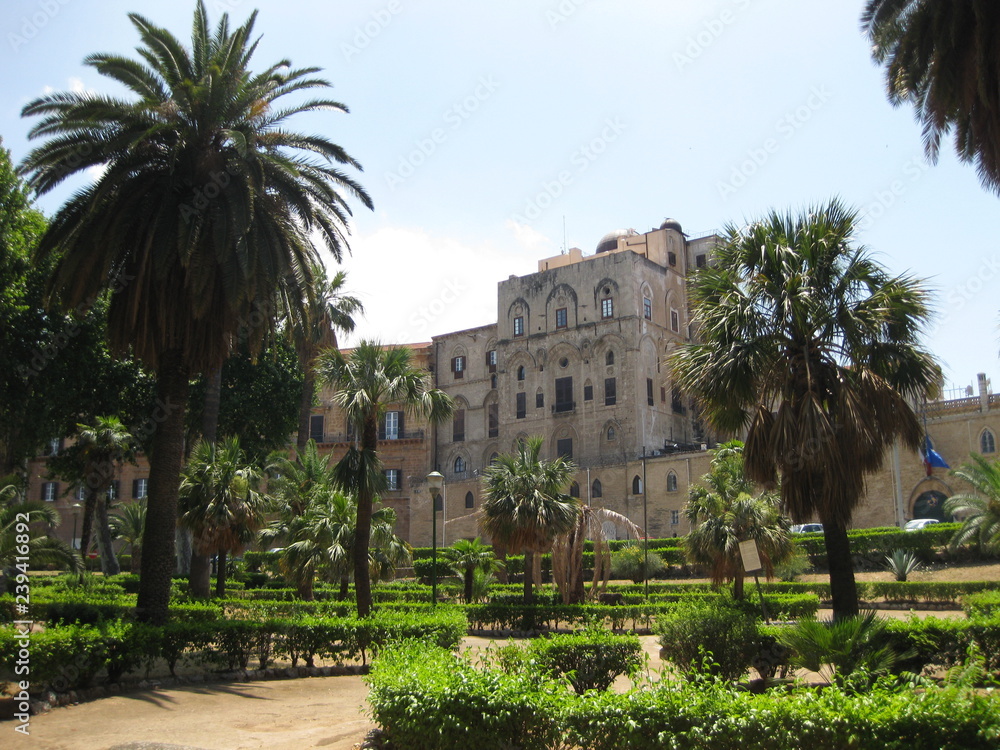 Obraz premium Italien, Insel Sizilien, Palermo, park ,Landschaft