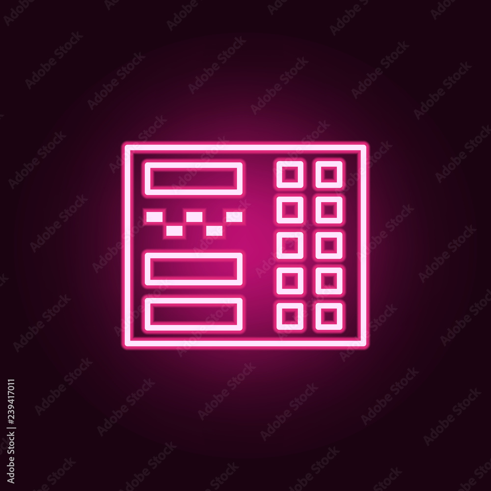 payment apparatus icon. Elements of web in neon style icons. Simple icon for websites, web design, mobile app, info graphics payment apparatus icon. Elements of web in neon style icons. Simple icon for websites, web design, mobile app, info graphics