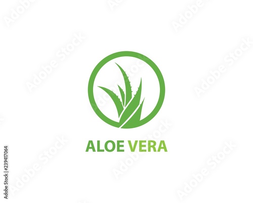 Aloe vera logo vector