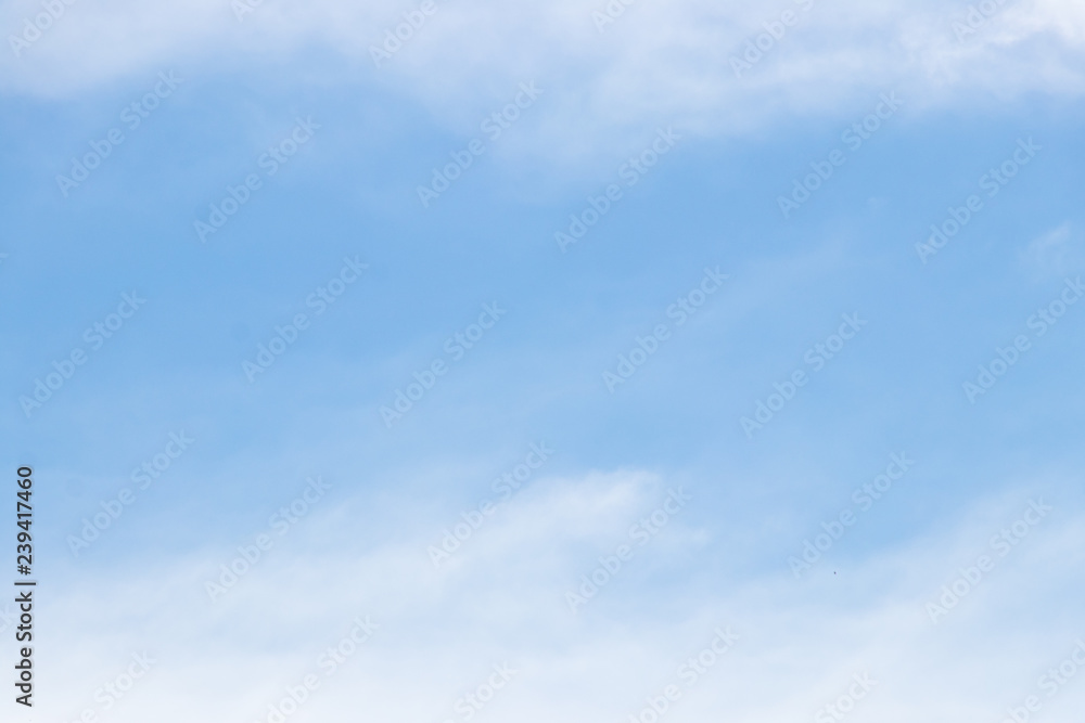 Blue sky with white cloud background