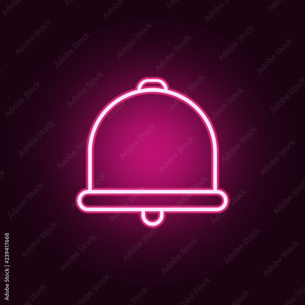 bell icon. Elements of web in neon style icons. Simple icon for websites, web design, mobile app, info graphics bell icon. Elements of web in neon style icons. Simple icon for websites, web design, mobile app, info graphics