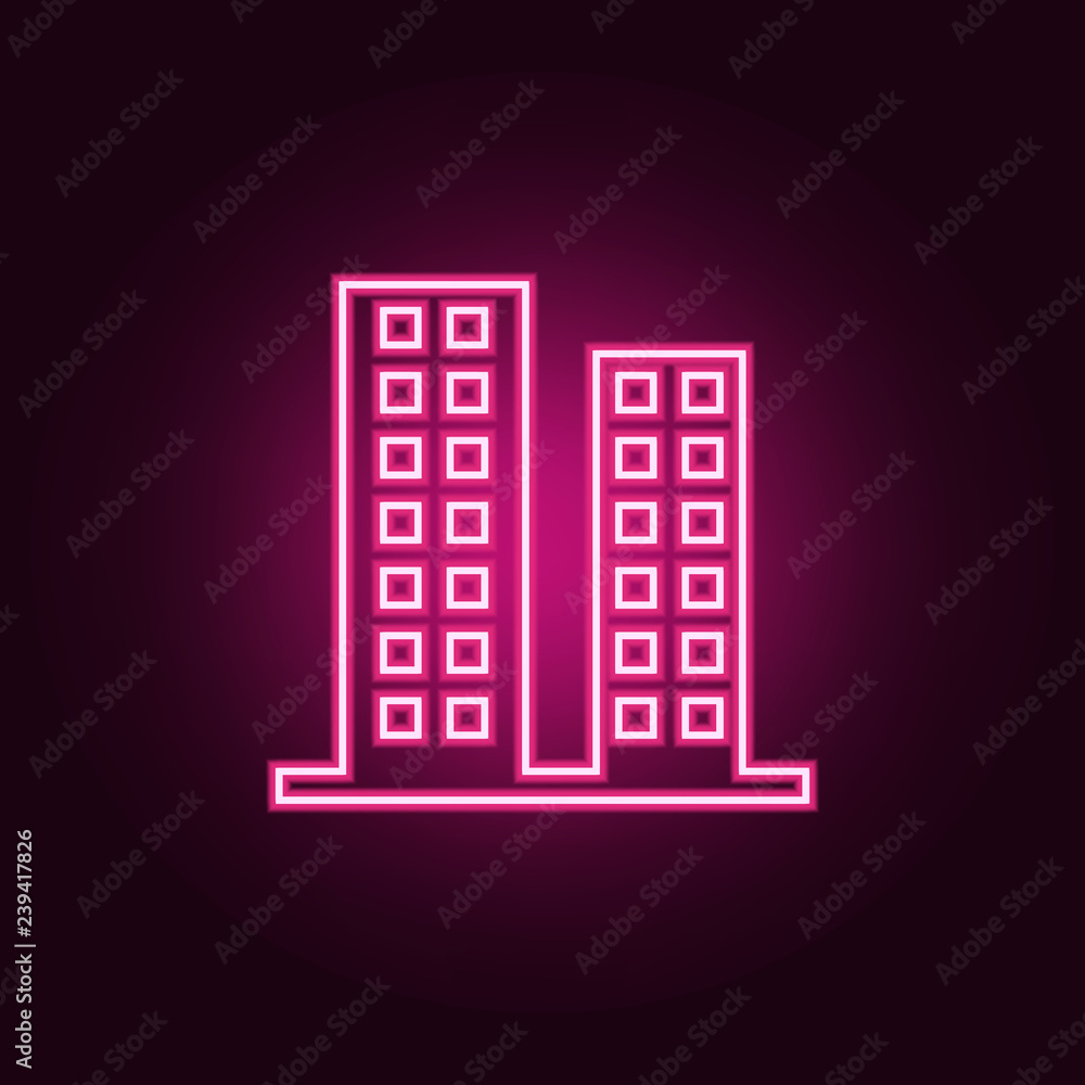 apartments icon. Elements of web in neon style icons. Simple icon for websites, web design, mobile app, info graphics apartments icon. Elements of web in neon style icons. Simple icon for websites, web design, mobile app, info graphics