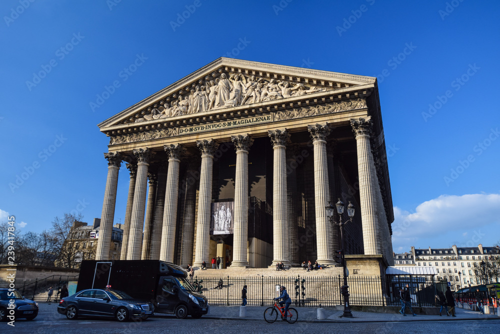 L'église de la Madeleine in central Paris, France