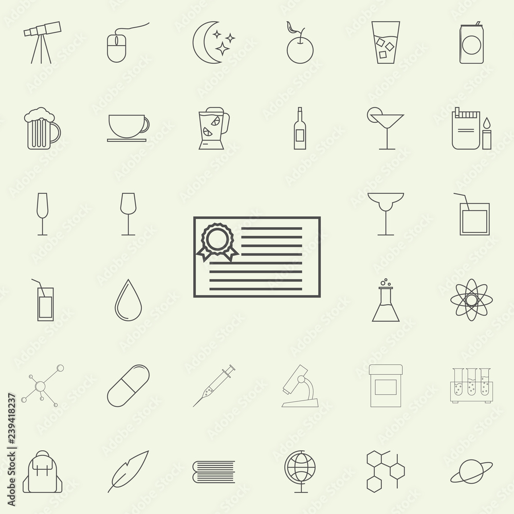 Fototapeta premium diploma icon. web icons universal set for web and mobile