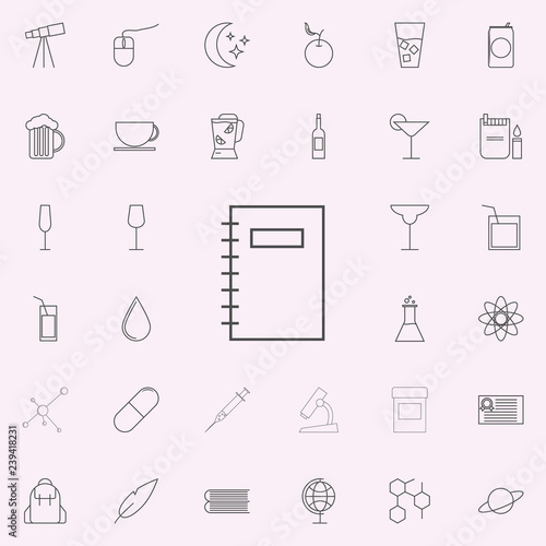 a diary icon. web icons universal set for web and mobile