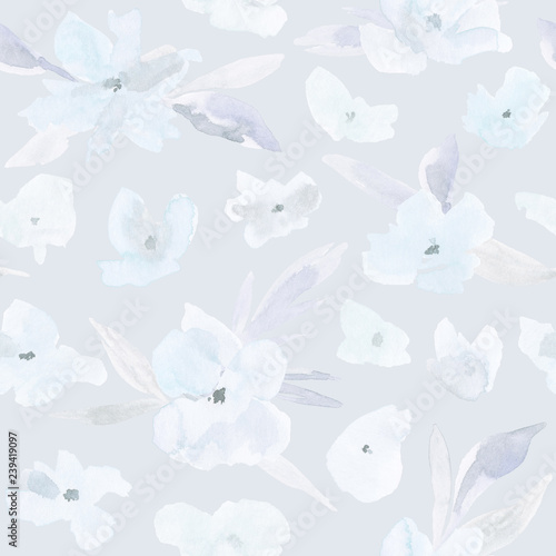 Flower seamless pattern. © apanfilova