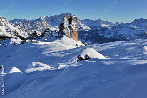 Italy. Winter in the Dolomites.