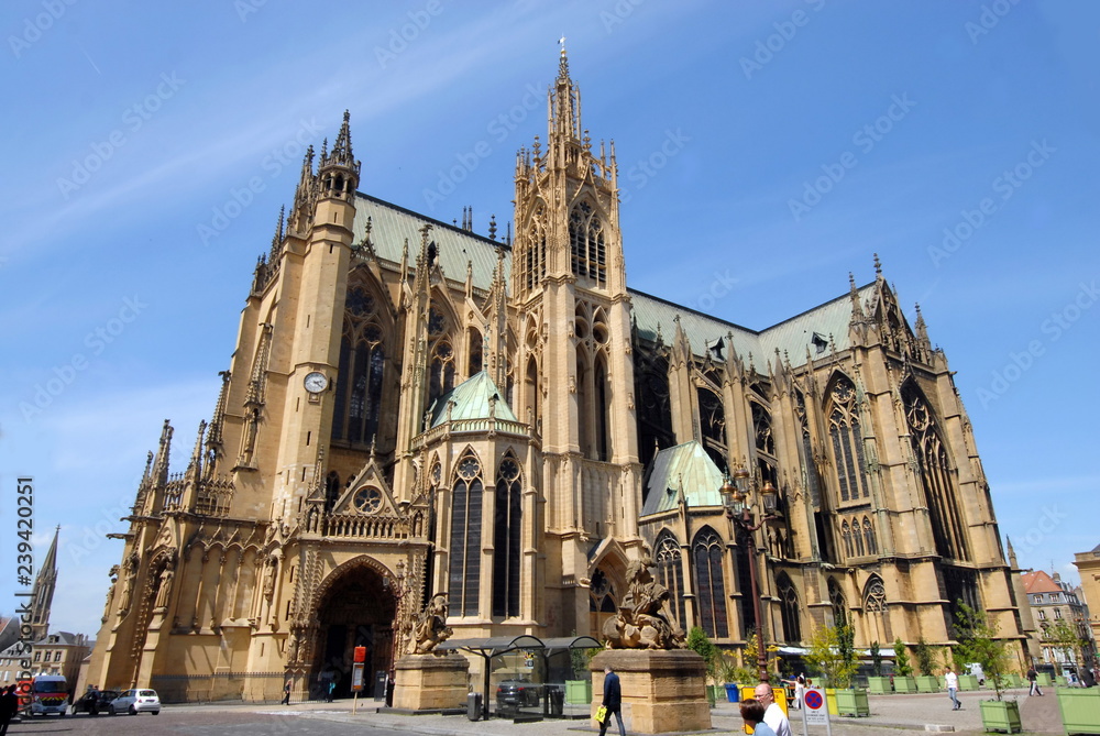 Φωτογραφία Ville de Metz, cathédrale Saint-Etienne, département de la Moselle, France