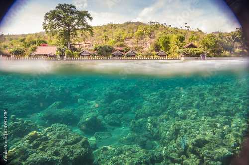 Scenic view of  Amed beach, Bali, Indonesia © smeshkovam