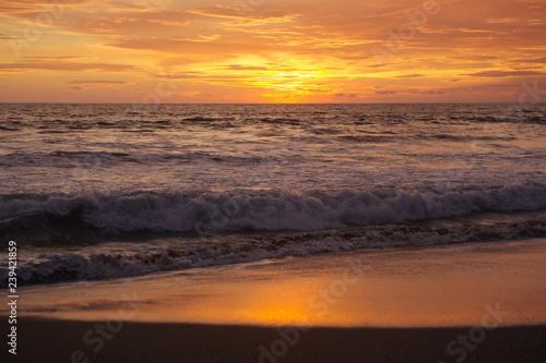 Sunset in the beach, Bali