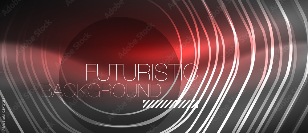 Black and glowing color lines neon design, magin techno template background Black and glowing color lines neon design, magin techno template background