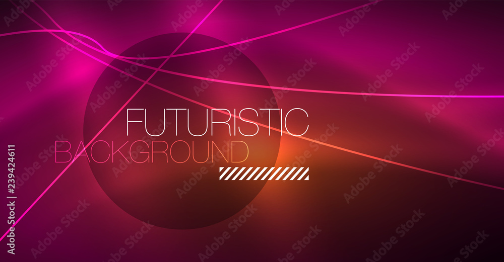 Digital technology abstract background - neon geometric design. Abstract glowing lines. Colorful techno background. Futuristic shape. Digital technology abstract background - neon geometric design. Abstract glowing lines. Colorful techno background. Futuristic shape.