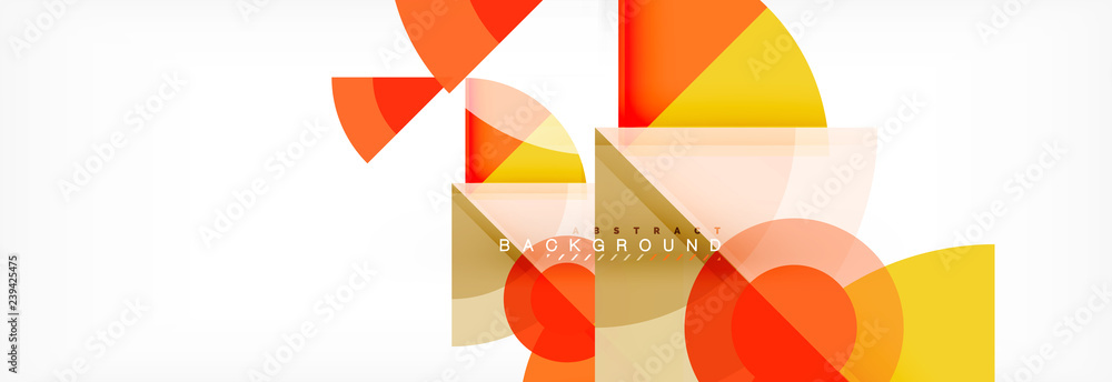 Obraz premium Trendy circles composition geometric background