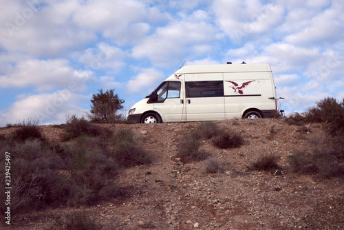Camper van in Murcia, Spain.