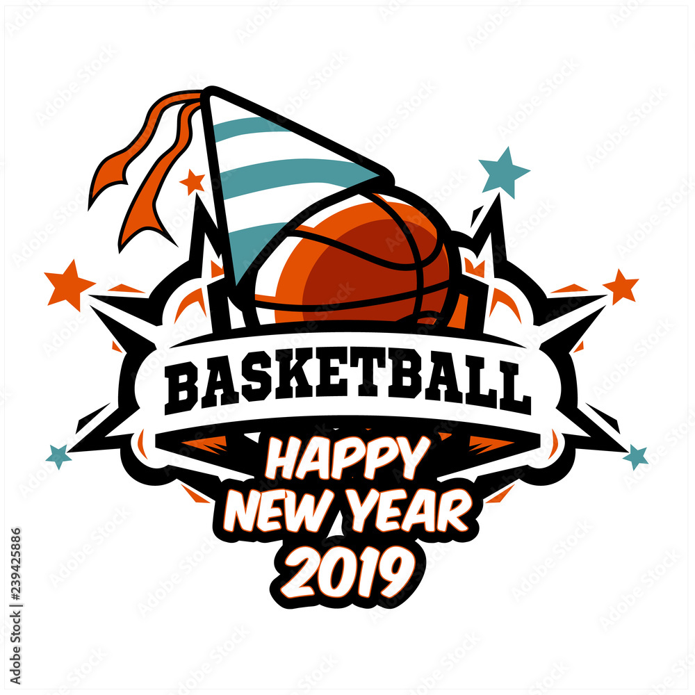 Basketball New Year Logo 02 Basketball New Year Logo 02