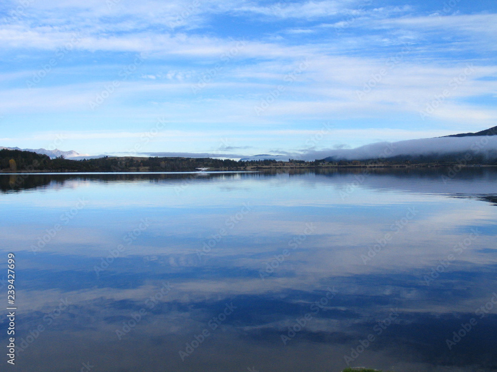 Beautiful lake in South island of New Zealand. 