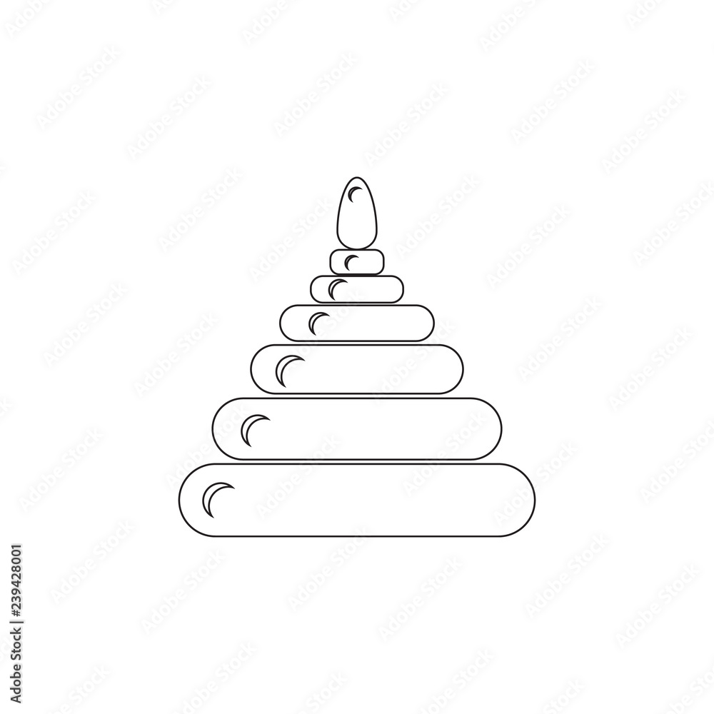Pyramid toy icon. Toy element icon. Premium quality graphic design icon. Baby Signs, outline symbols collection icon for websites, web design, mobile app on white background Pyramid toy icon. Toy element icon. Premium quality graphic design icon. Baby Signs, outline symbols collection icon for websites, web design, mobile app on white background