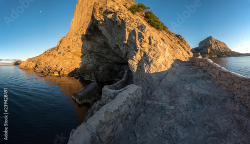 Golitsyn trail and Chaliapin's grotto in the Novy Svet village photo